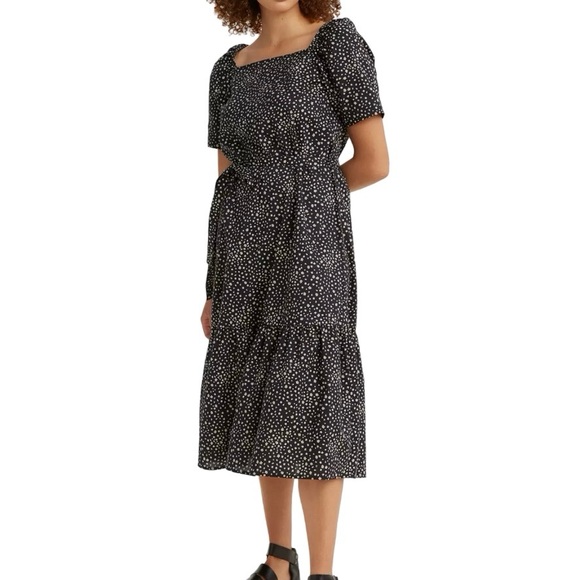 Levi's Dresses & Skirts - Levi's NEW Bailey Cotton Midi Dress Black & White Floral Women’s Size Large